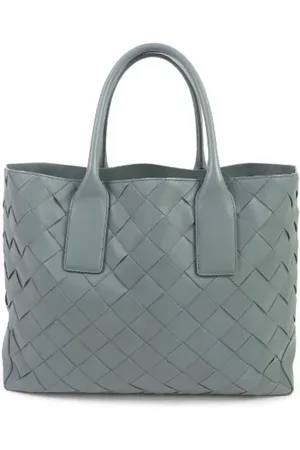 Bottega Veneta Pre-owned, Mężczyzna, Niebieski, ONE SIZE, Skóra, Pre-owned Skórzane torebki