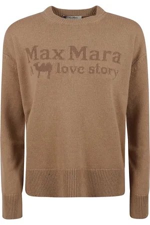 Max Mara Swetry, Kobieta, brązowy, XS, Kaszmir, Brązowy Sweter Veronca