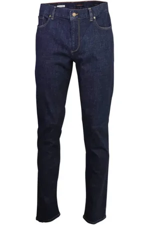 Alberto Jeansy, Mężczyzna, Niebieski, W38 L34, Denim, Straight Leg Denim Jeansy