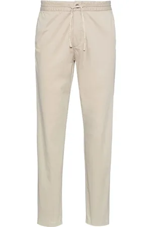 HUGO BOSS Spodnie, Mężczyzna, Beżowy, M, Bawełna, Slim-Fit Bawełniane Spodnie Twillowe