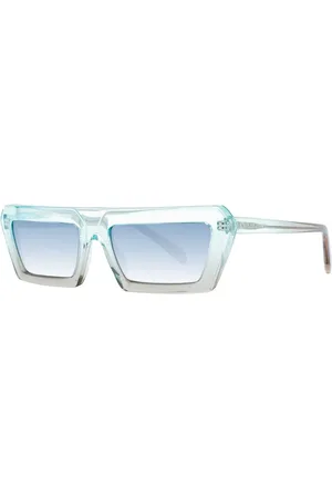 Emilio Pucci Akcesoria, Kobieta, Szary, ONE SIZE, Turkusowe Gradientowe Okulary Przeciwsłoneczne Damskie