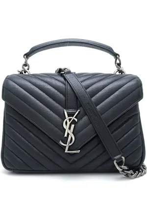 Saint Laurent Pre-owned, Kobieta, Czarny, ONE SIZE, Skóra, Pre-owned Skórzane torebki