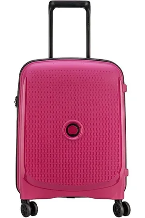 Delsey Walizki, unisex, Różowy, ONE SIZE, Len, Odporny Trolley z Zamek Kombinacyjny