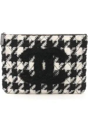 CHANEL Pre-owned, Kobieta, Czarny, ONE SIZE, Len, Pre-owned Canvas clutches