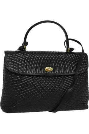 Bally Pre-owned, Kobieta, Czarny, ONE SIZE, Skóra, Pre-owned Skórzane torebki