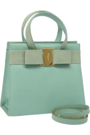 Salvatore Ferragamo Pre-owned, Kobieta, Niebieski, ONE SIZE, Skóra, Pre-owned Skórzane torebki