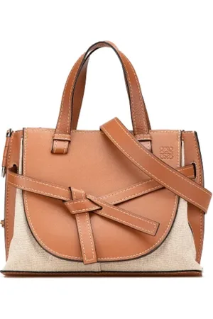 Loewe Pre-owned, Kobieta, Beżowy, ONE SIZE, Skóra, Pre-owned Canvas handbags