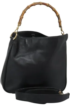 Gucci Pre-owned, Kobieta, Czarny, ONE SIZE, Skóra, Pre-owned Skórzane torebki