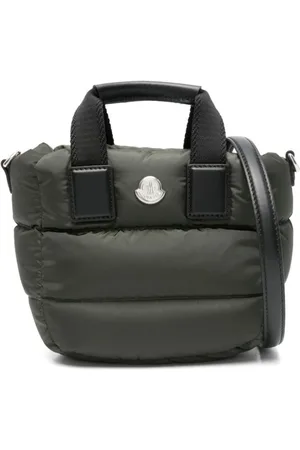 Moncler Torebki, Kobieta, Zielony, ONE SIZE, Zielone torby z górnym zapięciem na suwak