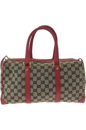 Gucci Pre-owned, Kobieta, Beżowy, ONE SIZE, Pre-owned Canvas handbags