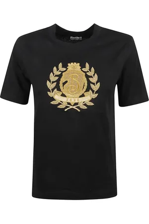 Burberry Koszulki, Kobieta, Czarny, S, Czarne T-shirty i Pola Jerseywear