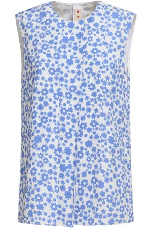 Marni Koszulki, Kobieta, Niebieski, M, Stylowy TOP dla modnego wyglądu