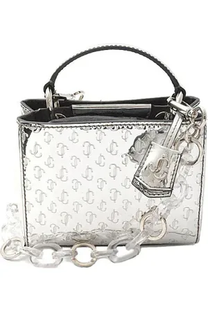 Jimmy Choo Pre-owned, Kobieta, Szary, ONE SIZE, Skóra, Pre-owned skórzane torby na ramię