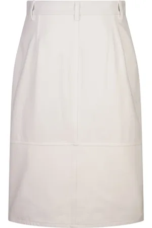 Jil Sander Spódnice, Kobieta, Biały, M, Biała Spódnica Bawełniana