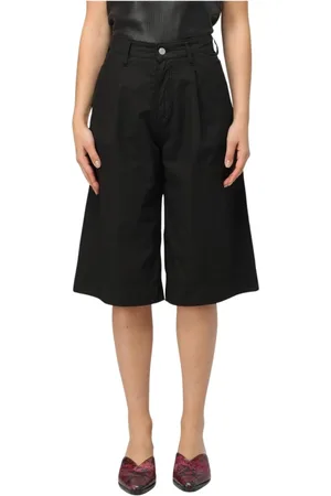 Cycle Szorty, Kobieta, Czarny, W29, Czarne Straight-Leg Jeansy