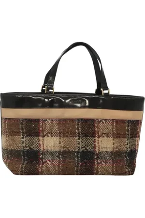 Burberry Pre-owned, Kobieta, brązowy, ONE SIZE, Wełna, Pre-owned Wool handbags