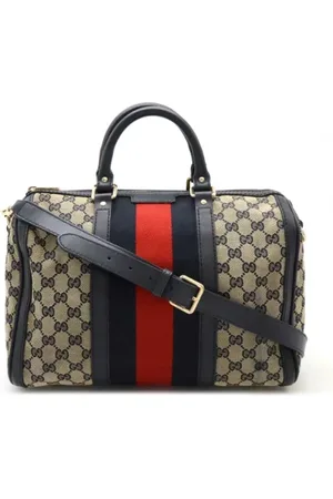 Gucci Pre-owned, Kobieta, Beżowy, ONE SIZE, Skóra, Pre-owned Canvas handbags
