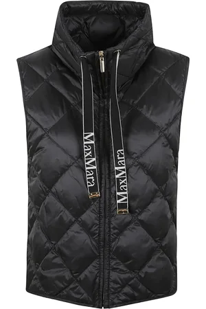 Max Mara Kurtki, Kobieta, Czarny, 3XS, Czarne Cube Płaszcze Tregic
