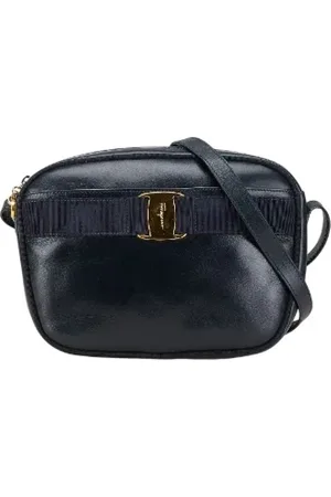 Salvatore Ferragamo Pre-owned, Kobieta, Niebieski, ONE SIZE, Skóra, Pre-owned Leather crossbody-bags