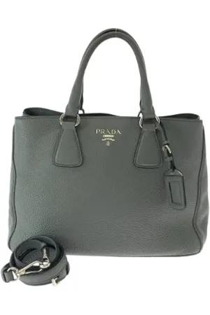 Prada Pre-owned, Kobieta, Szary, ONE SIZE, Skóra, Pre-owned Leather totes