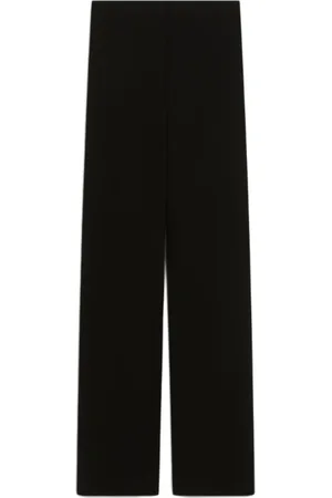 Sportmax Spodnie, Kobieta, Czarny, 3XS, Czarne spodnie z wysokim stanem