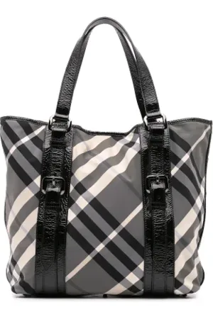 Burberry Pre-owned, Kobieta, Szary, ONE SIZE, Nylon, Pre-owned Nylon totes