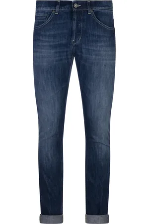 Dondup Jeansy, Mężczyzna, Niebieski, W31, Denim, Niebieskie Dżinsy Skinny Stretch Denim