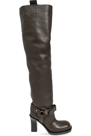 Burberry Buty, Kobieta, brązowy, 38 EU, Skóra, Skórzane kozaki za kolano