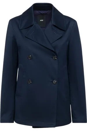 add Płaszcze, Kobieta, Niebieski, S, Bawełniany Peacoat