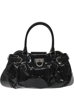 Salvatore Ferragamo Pre-owned, Kobieta, Czarny, ONE SIZE, Skóra, Pre-owned Skórzane torebki