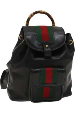 Gucci Pre-owned, Kobieta, Czarny, ONE SIZE, Skóra, Pre-owned Leather backpacks