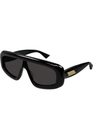 Bottega Veneta Akcesoria, unisex, Czarny, ONE SIZE, Czarne Szare Okulary Przeciwsłoneczne Model Bv 1281S