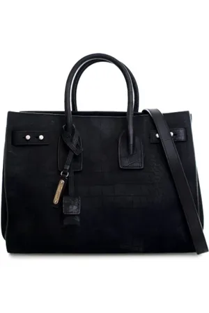 Saint Laurent Pre-owned, Kobieta, Czarny, ONE SIZE, Skóra, Pre-owned Suede handbags