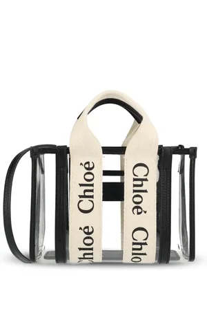 Chloé Torebki, Kobieta, Biały, ONE SIZE, Biała Torba Torebka z Gumy i Skóry Cielęcej