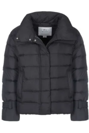 Woolrich Kurtki, Kobieta, Czarny, S, Czasowa Stylowa Kurtka na Co Dzień