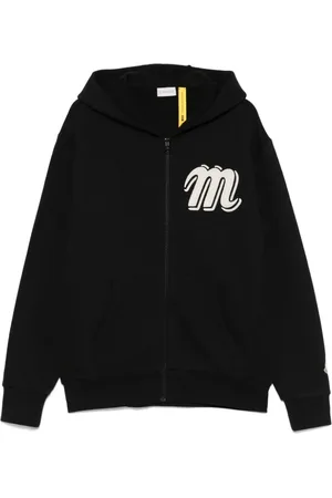 Moncler Bluzy, Mężczyzna, Czarny, L, Czarny Sweter Zip-Up Mercedes Benz