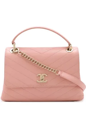 CHANEL Pre-owned, Kobieta, Różowy, ONE SIZE, Skóra, Pre-owned Skórzane torebki