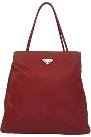 Prada Pre-owned, Kobieta, Czerwony, ONE SIZE, Nylon, Pre-owned Nylon handbags
