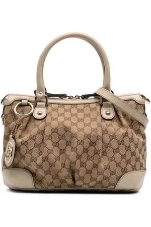 Gucci Pre-owned, Kobieta, brązowy, ONE SIZE, Pre-owned Canvas gucci-bags