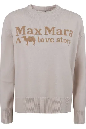 Max Mara Swetry, Kobieta, Beżowy, XS, Kaszmir, Sweater Veronica