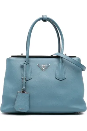 Prada Pre-owned, Kobieta, Niebieski, ONE SIZE, Skóra, Pre-owned Leather prada-bags