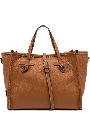Gianni chiarini Torebki, Kobieta, brązowy, ONE SIZE, Brązowa skórzana torebka z pojemnikiem