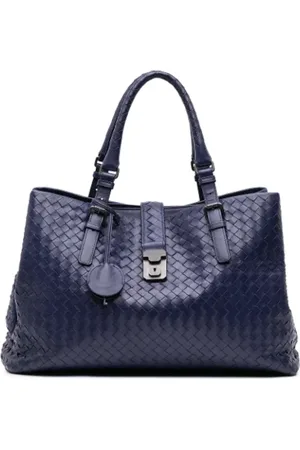 Bottega Veneta Pre-owned, Kobieta, Niebieski, ONE SIZE, Skóra, Pre-owned Leather totes