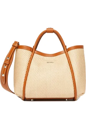 Max Mara Torebki, Kobieta, brązowy, ONE SIZE, Brązowa torba morska z detalami skórnymi