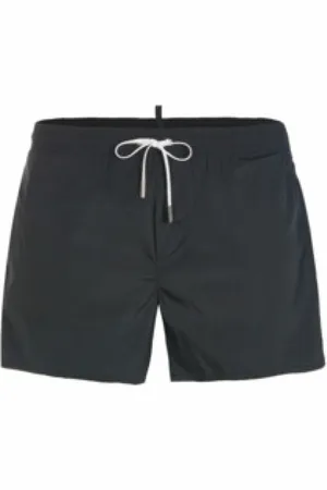 Dsquared2 Stroje kąpielowe, unisex, Czarny, S, Stylowe Kąpielówki