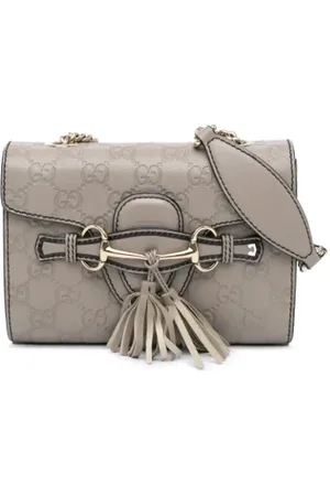 Gucci Pre-owned, Kobieta, Szary, ONE SIZE, Skóra, Pre-owned Leather crossbody-bags