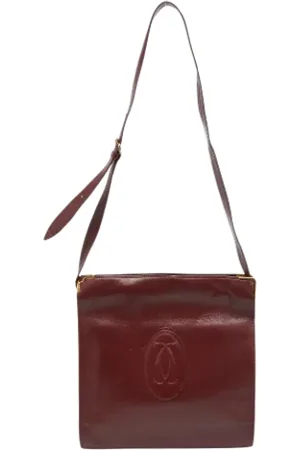 Cartier Pre-owned, Kobieta, Czerwony, ONE SIZE, Pre-owned skórzane torby na ramię