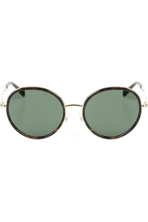 VALENTINO Akcesoria, Kobieta, Czarny, ONE SIZE, Len, Stylowe okulary o owalnej oprawie z metalową ramką