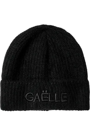 GAËLLE Akcesoria, Kobieta, Czarny, ONE SIZE, Złożony Logo Czapka