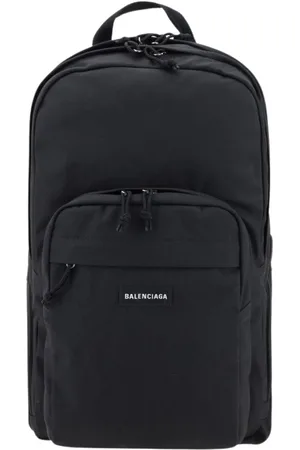 Balenciaga Torebki, Mężczyzna, Czarny, ONE SIZE, Len, Luksusowy Plecak Projektanta z Wieloma Przegródkami